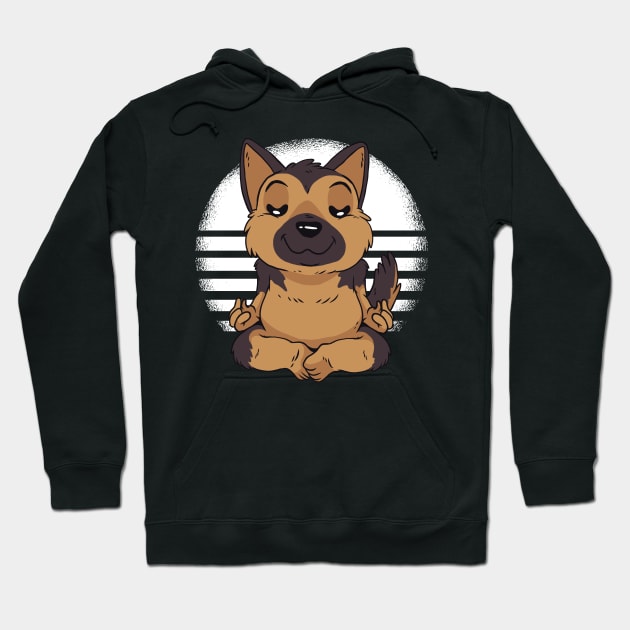 German Sheperd Yoga Hoodie by TheRealestDesigns